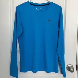 Under Armour Women’s Vibrant Blue Long Sleeve Crew Tech Tee